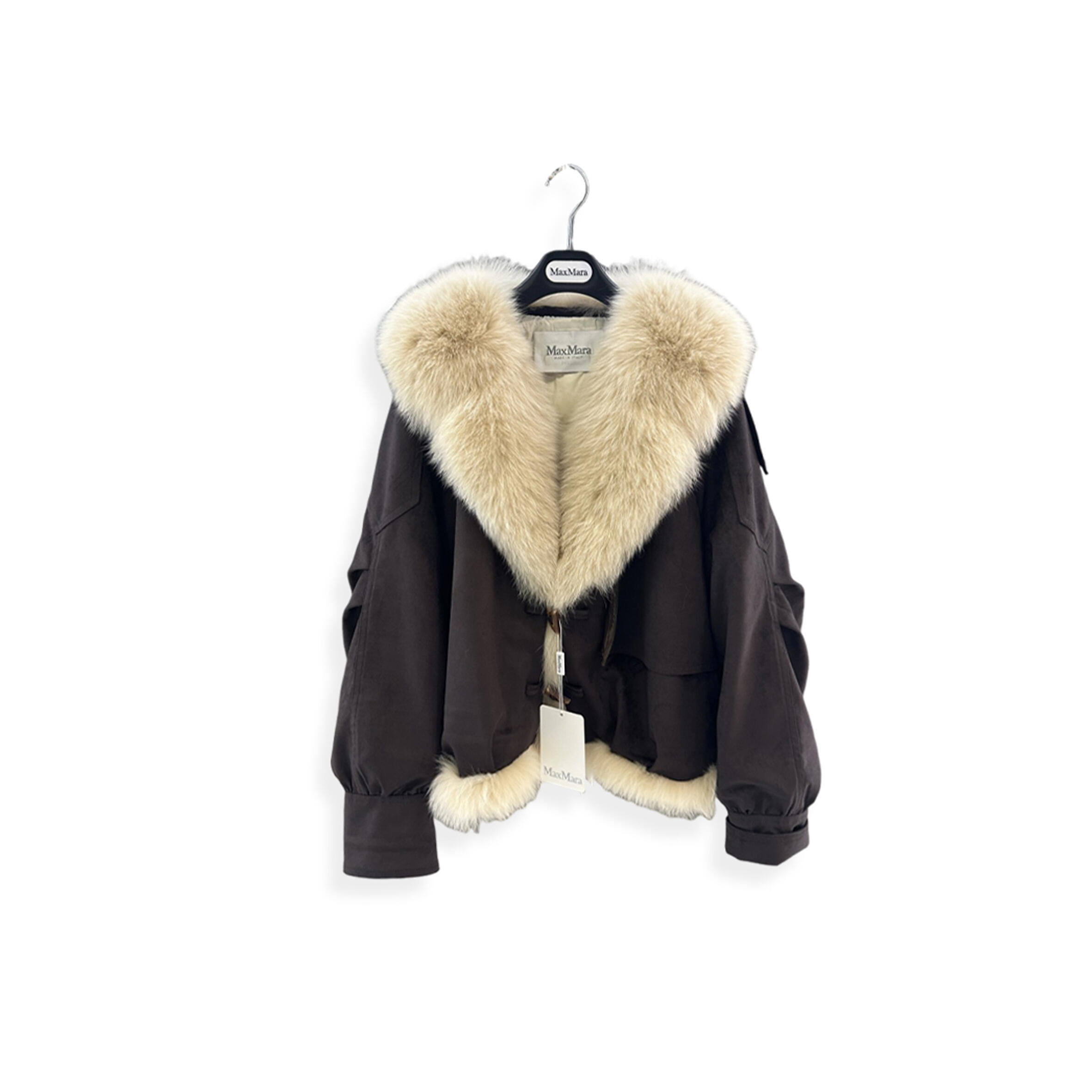 M*x M*ra down jacket with fur collar